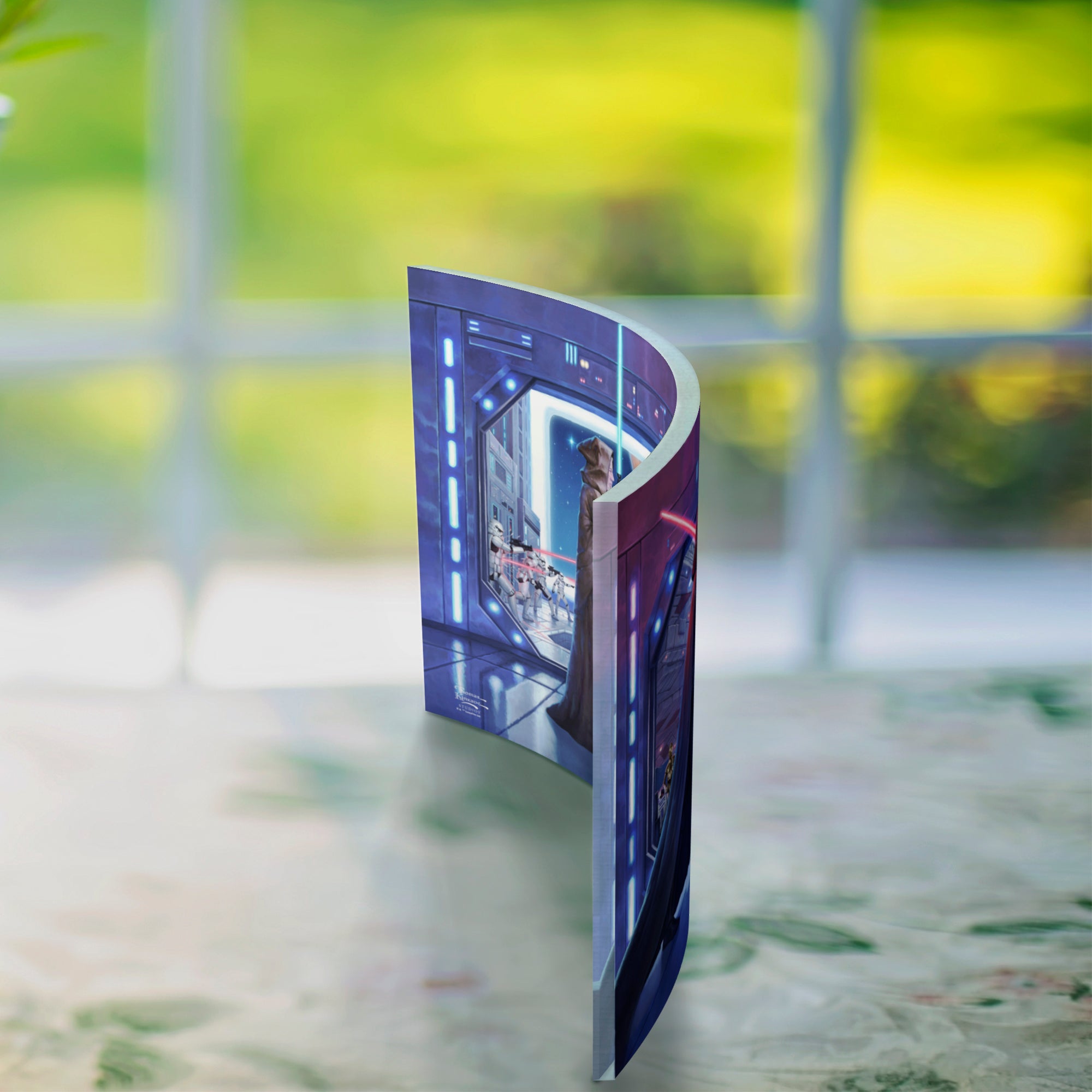 Star Wars (Obi Wans Final Battle) 10" x 7" Curved Acrylic Print ACP1007CUR622